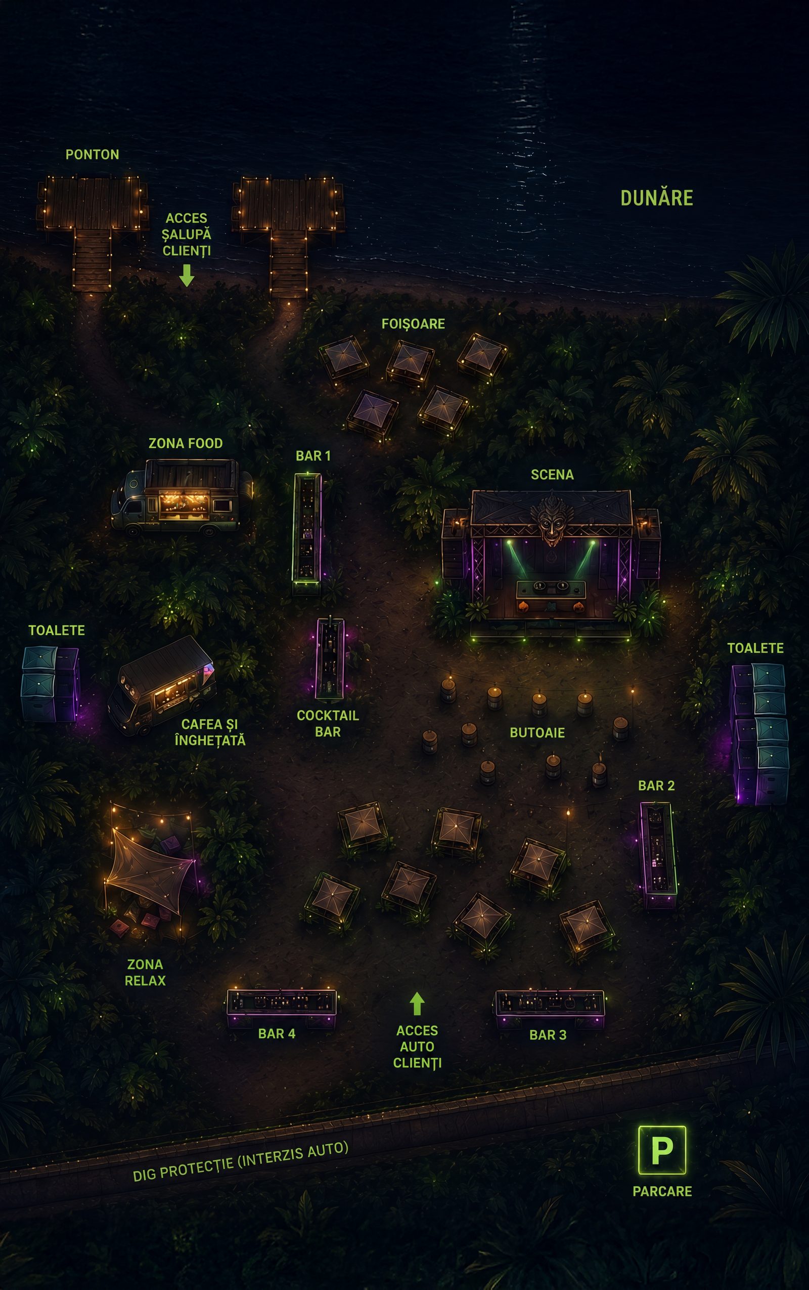 Harta interactivă Forest Party